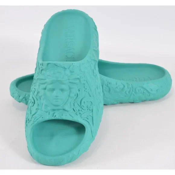 Versace | Shoes | New Versace Mens Baroque Medusa Turquoise  display picture 2